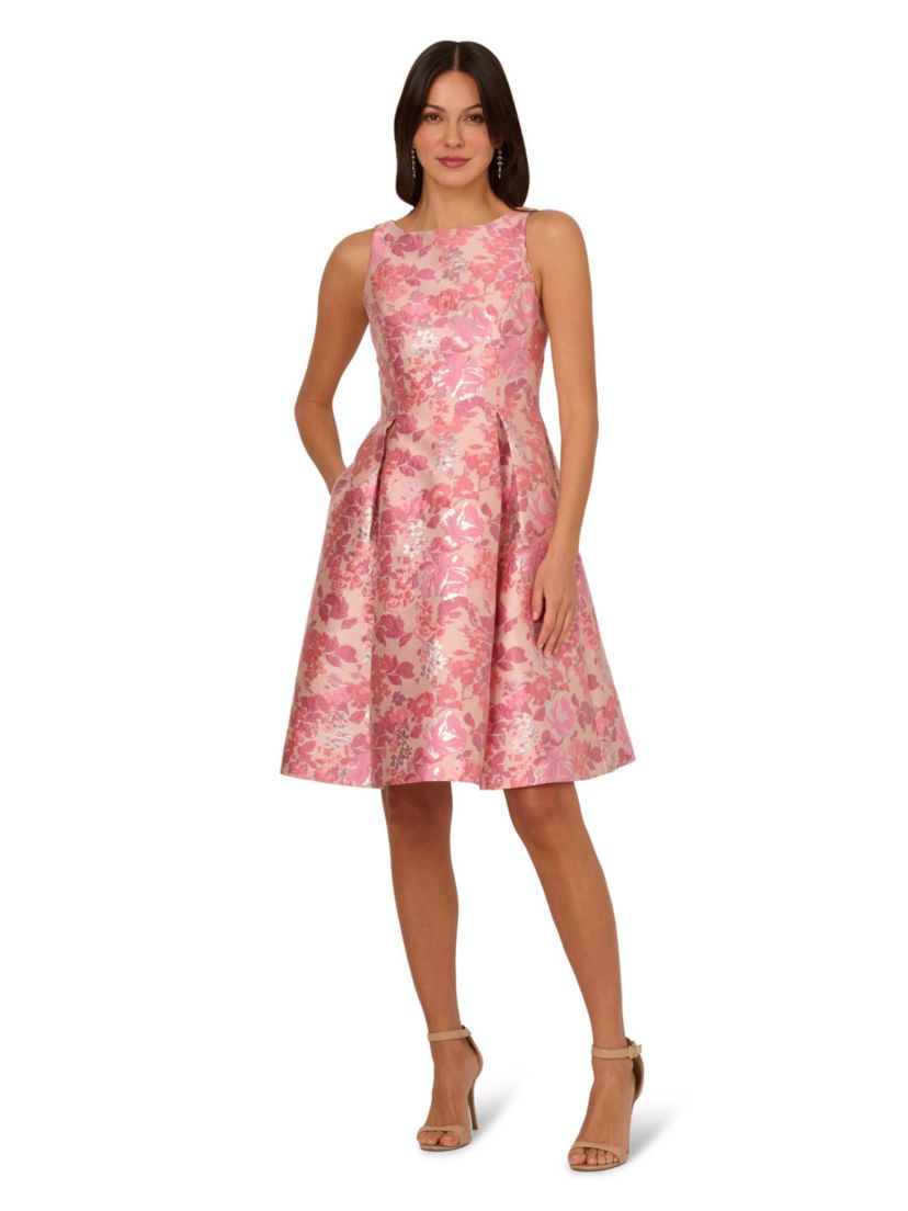 Floral Jacquard Dress