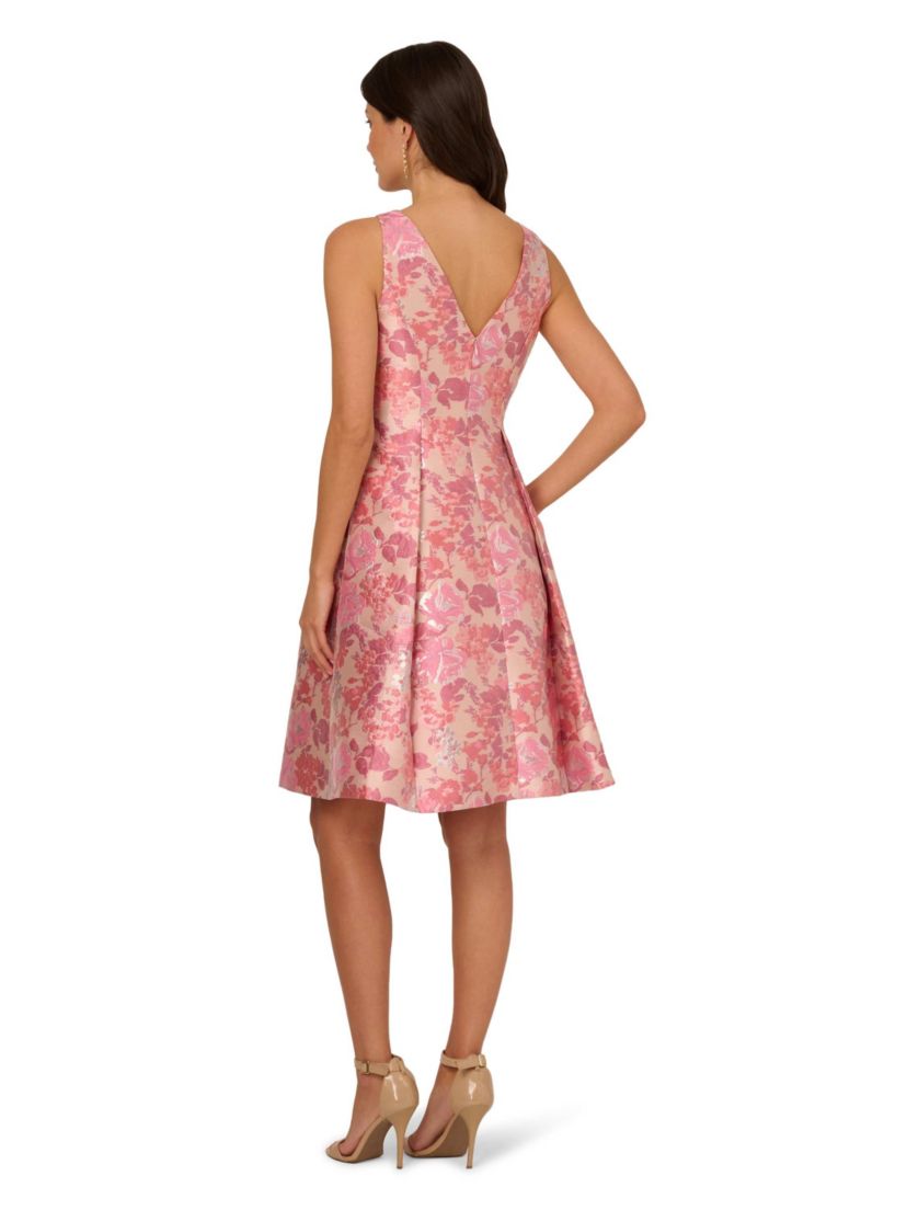 Floral Jacquard Dress