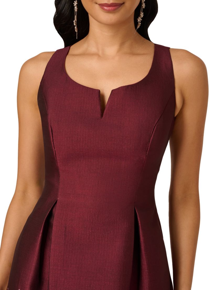 Notch Scoop Neck Midi