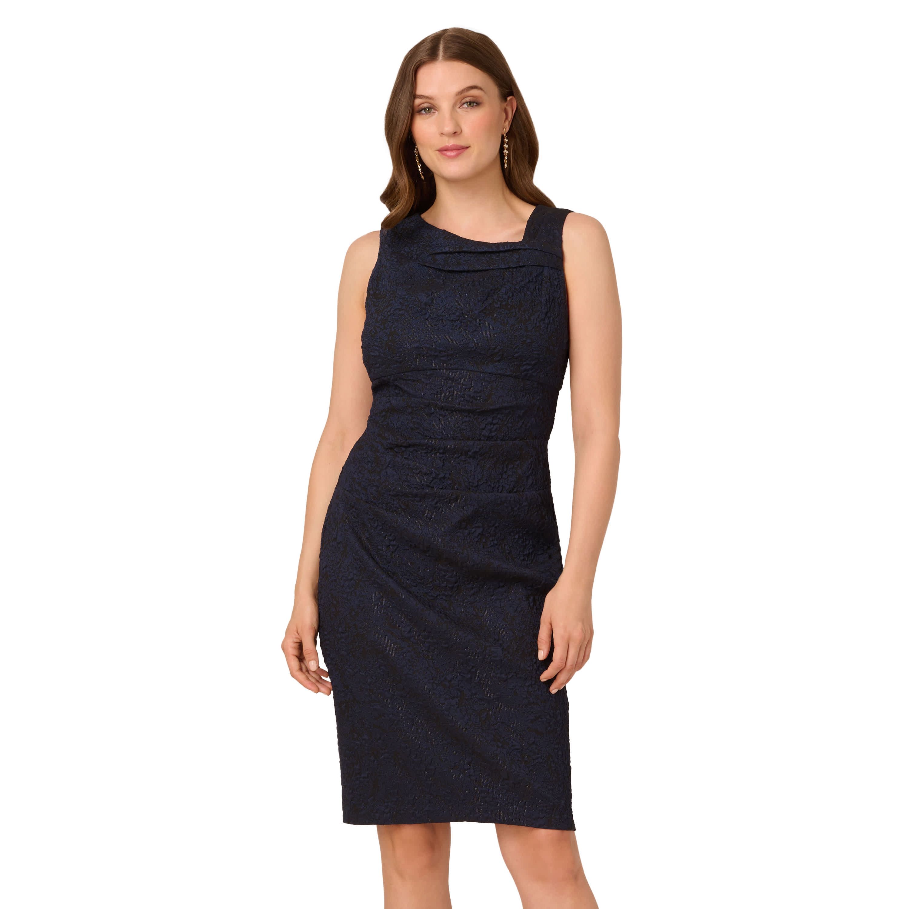 Boat Neck Sheath Dress