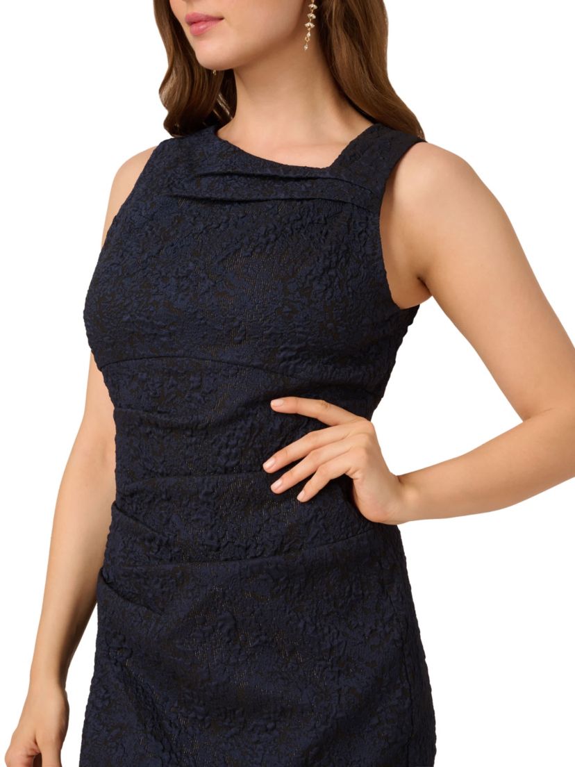 Boat Neck Sheath Dress
