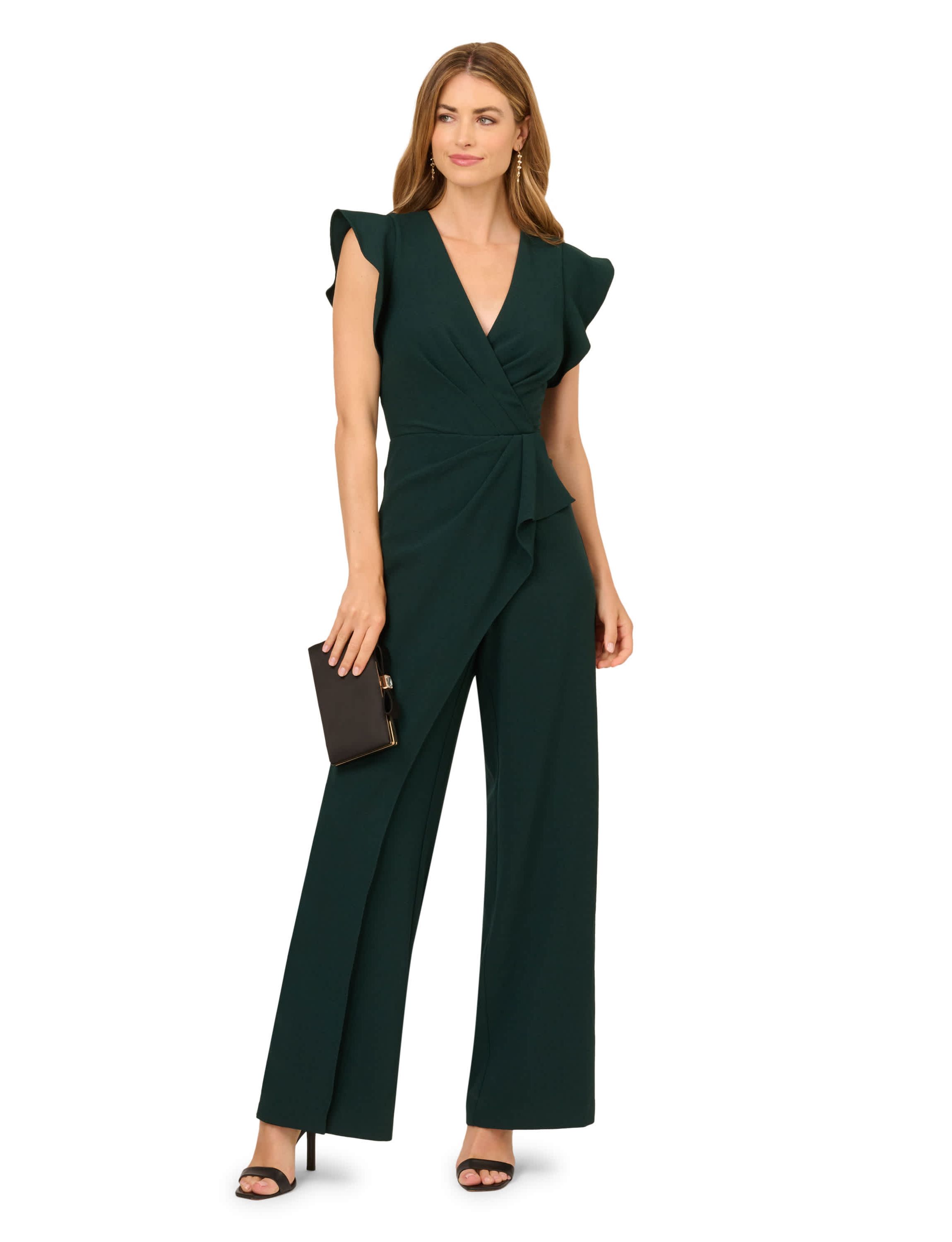 Crepe Overlay Jumpsuit