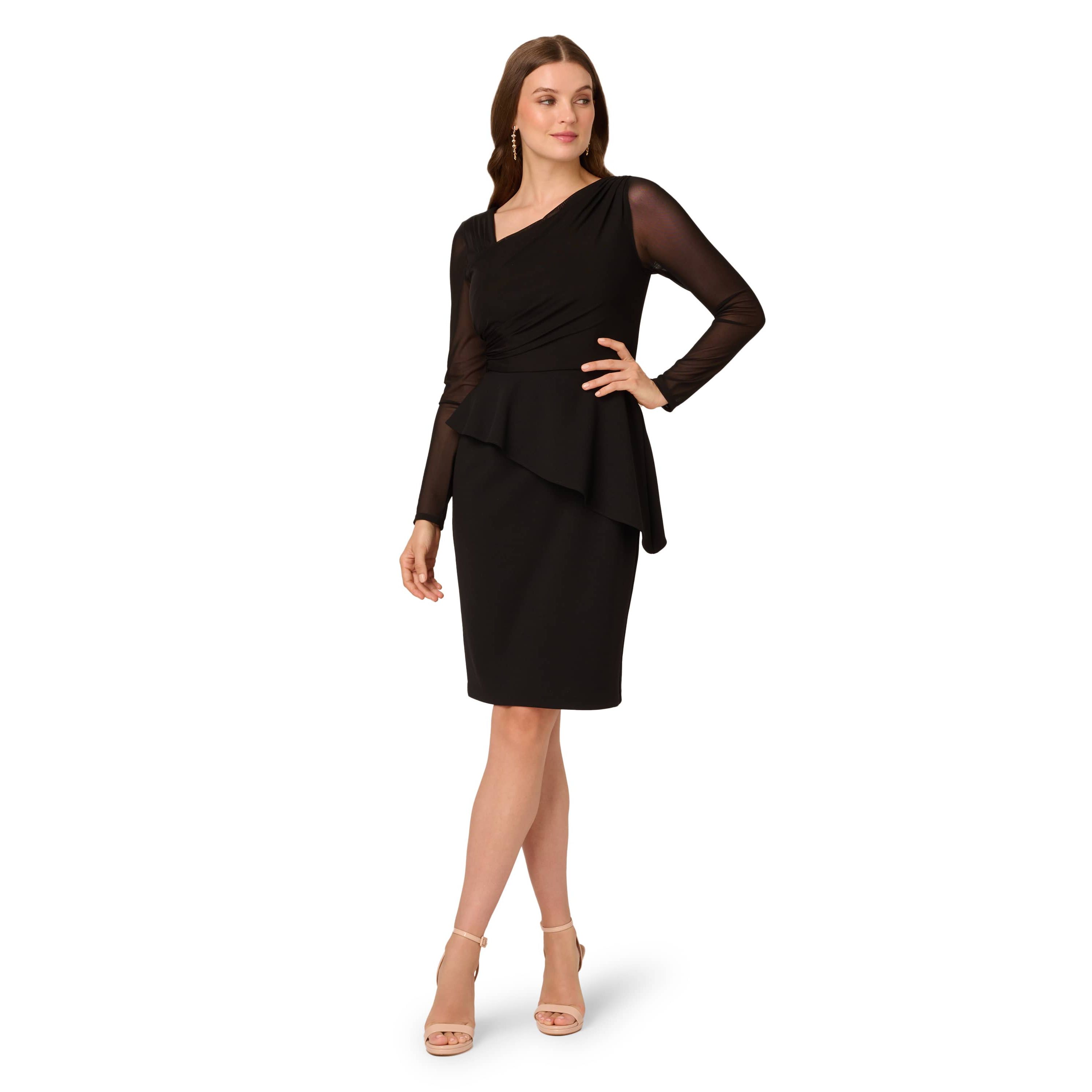 Asymmetrical Crepe Dress