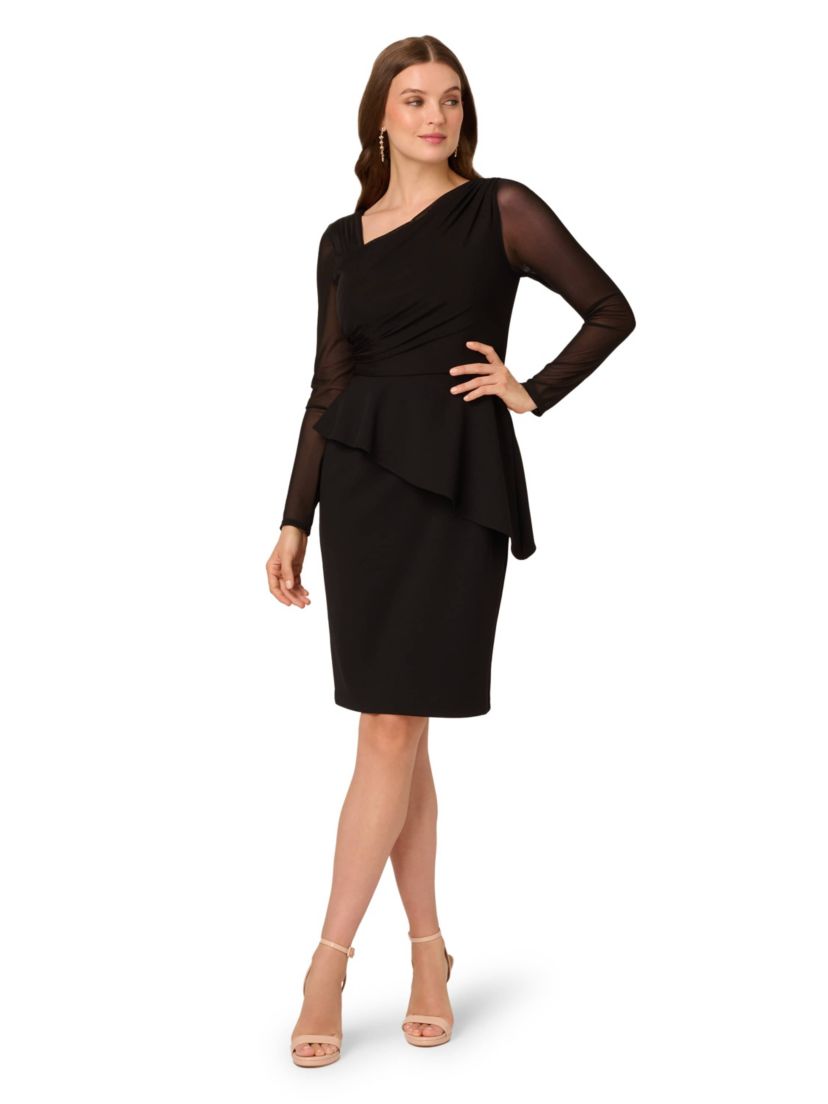 Asymmetrical Crepe Dress