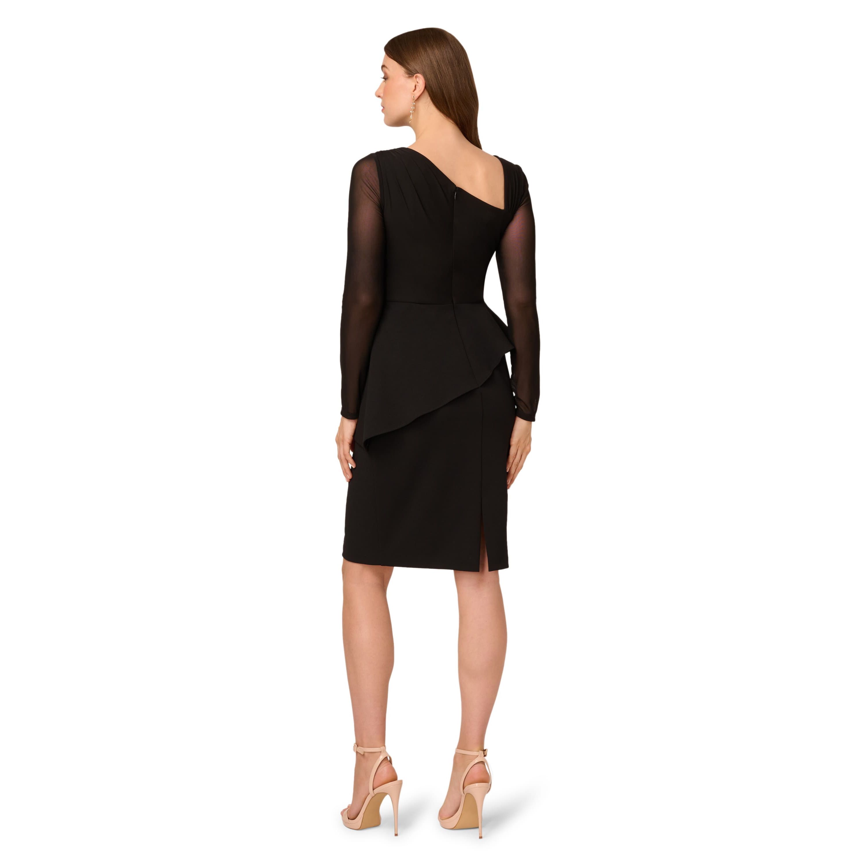 Asymmetrical Crepe Dress