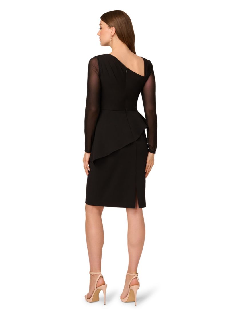 Asymmetrical Crepe Dress