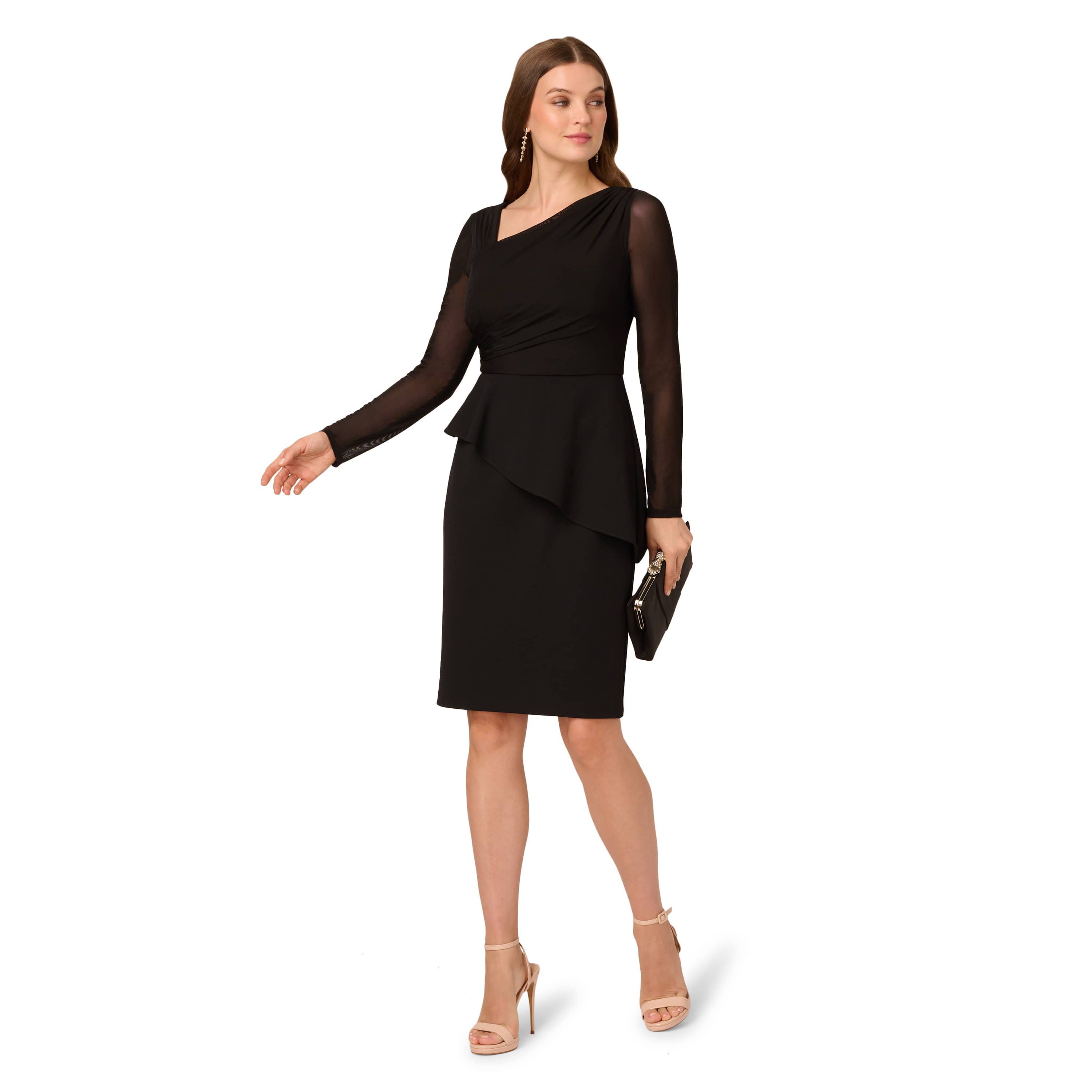 Asymmetrical Crepe Dress