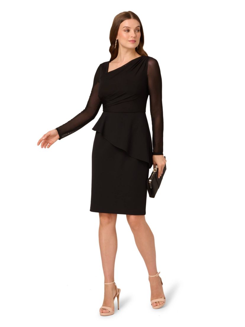 Asymmetrical Crepe Dress