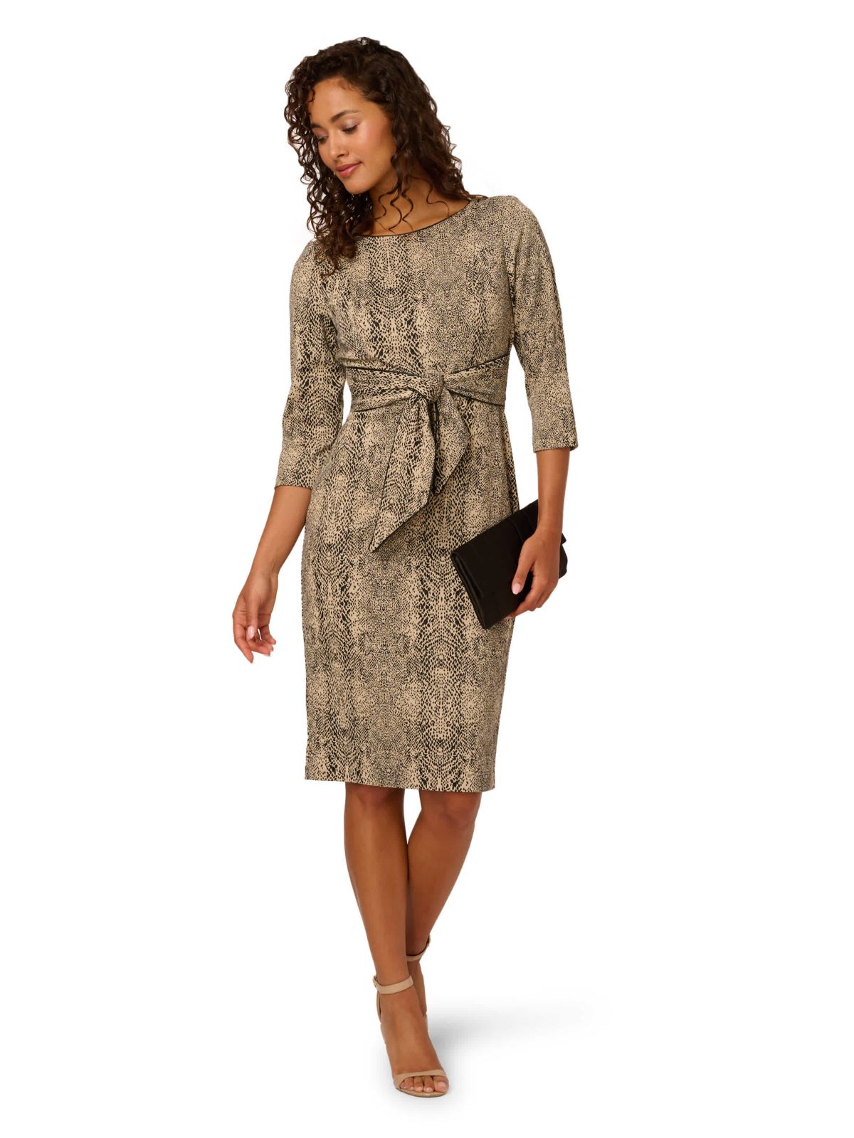 Animal Print Tie Dress