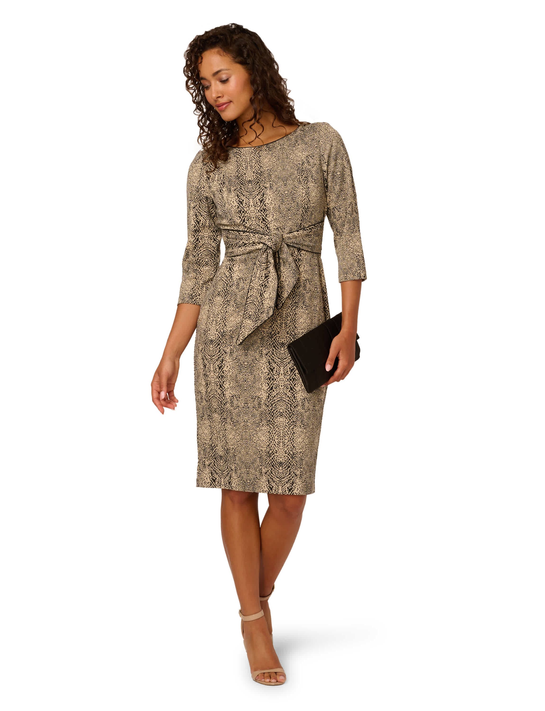 Animal Print Tie Dress
