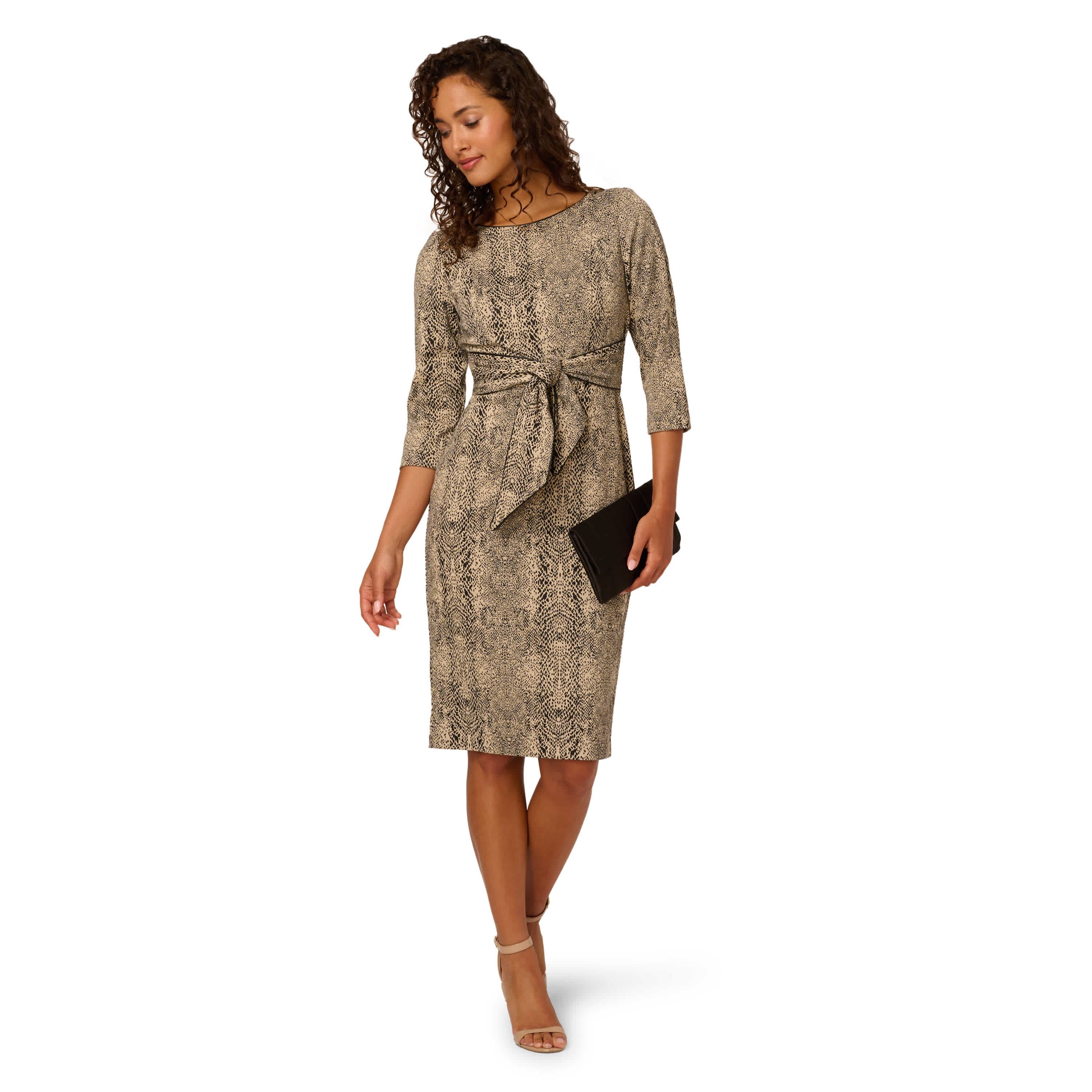 Animal Print Tie Dress