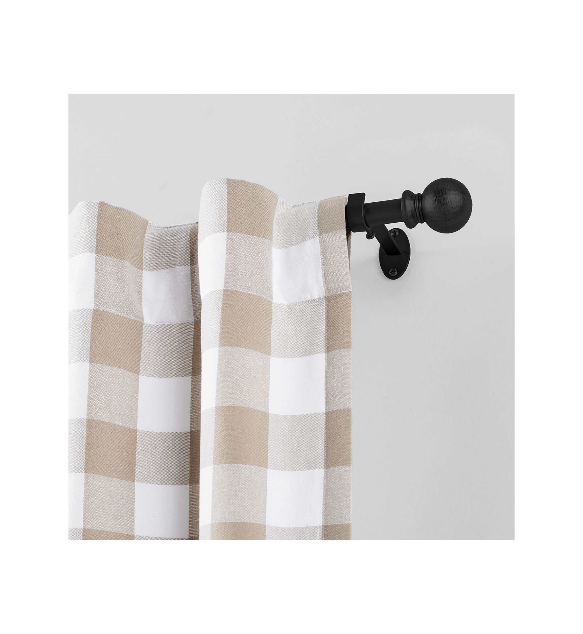 Farmhouse Ball Curtain Rod