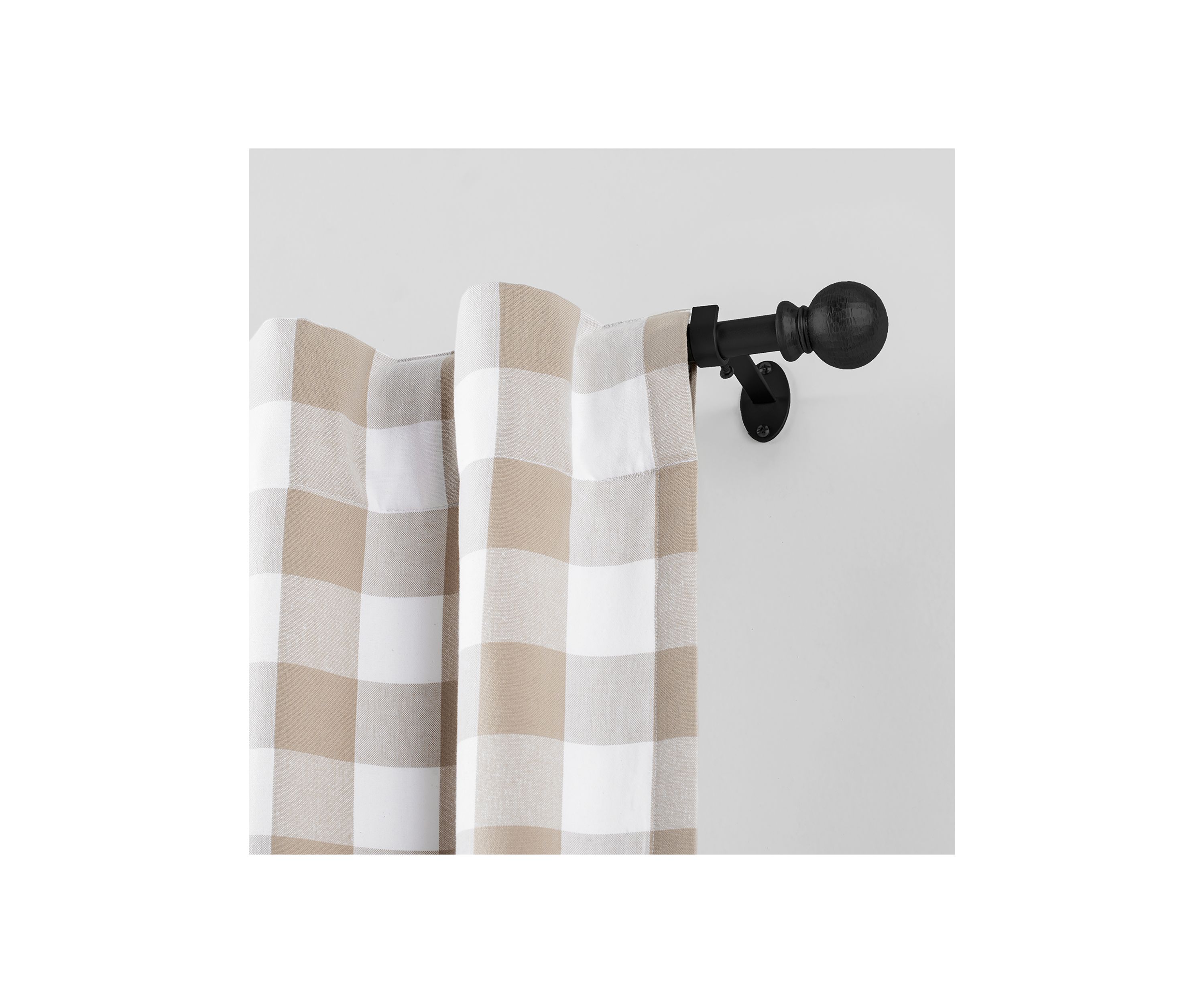 Farmhouse Ball Curtain Rod