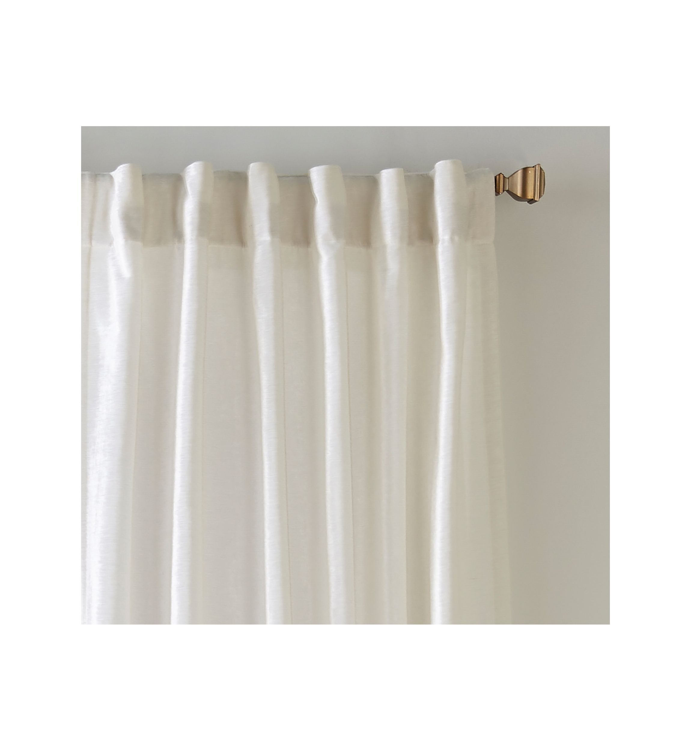 Carnaby Rustic Vogue Distressed Velvet Window Curtain Panel