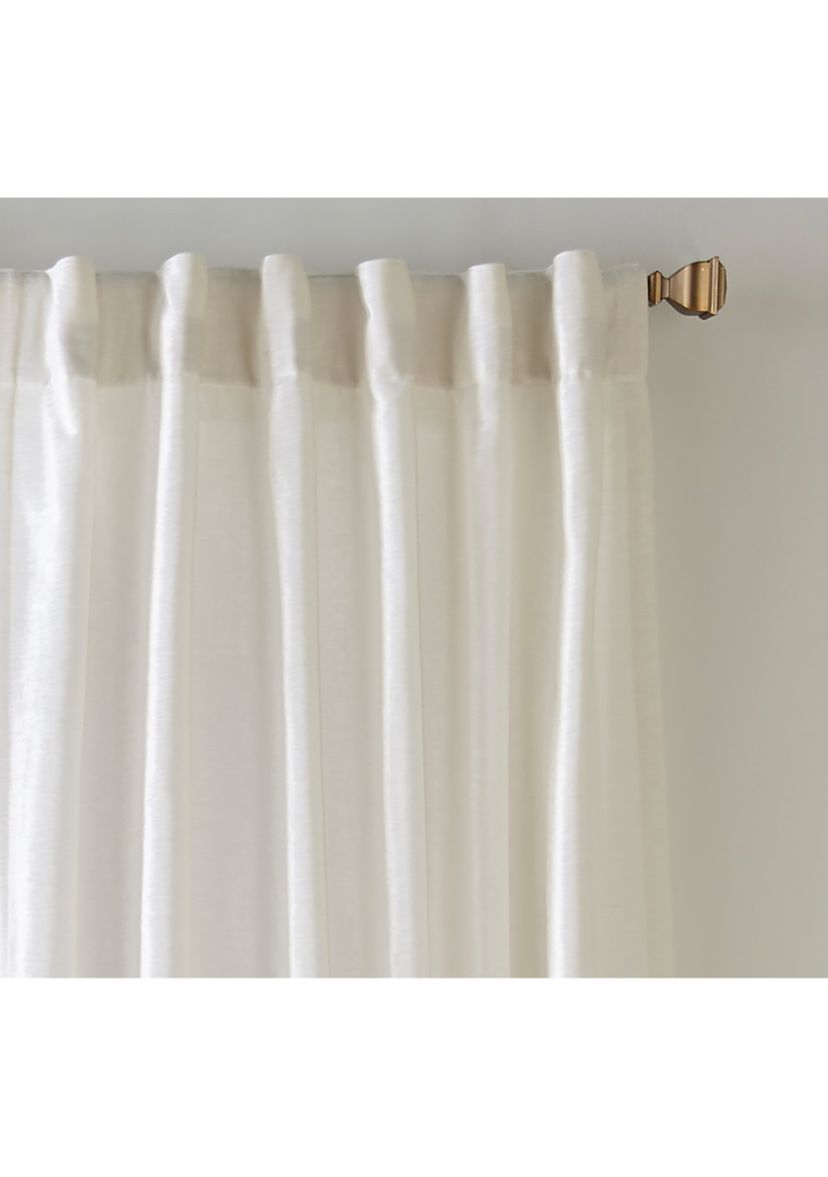 Carnaby Rustic Vogue Distressed Velvet Window Curtain Panel