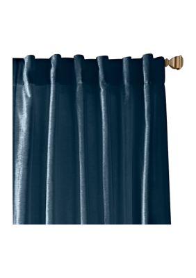 Carnaby Rustic Vogue Distressed Velvet Window Curtain Panel