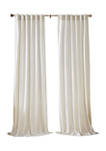 Carnaby Rustic Vogue Distressed Velvet Window Curtain Panel