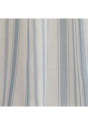 Hampton Stripe Cottagecore Sheer Window Curtain Panel