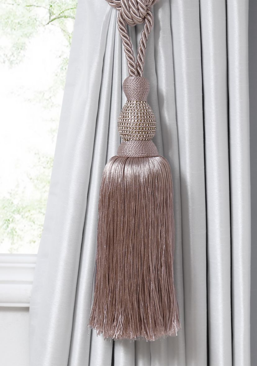 Julia Rhinestone Tassel Window Curtain Tieback