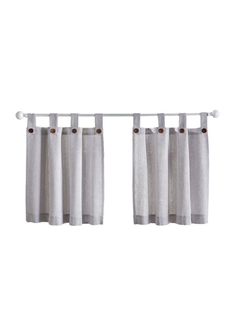 Tucker Ticking Stripe Window Tier Set
