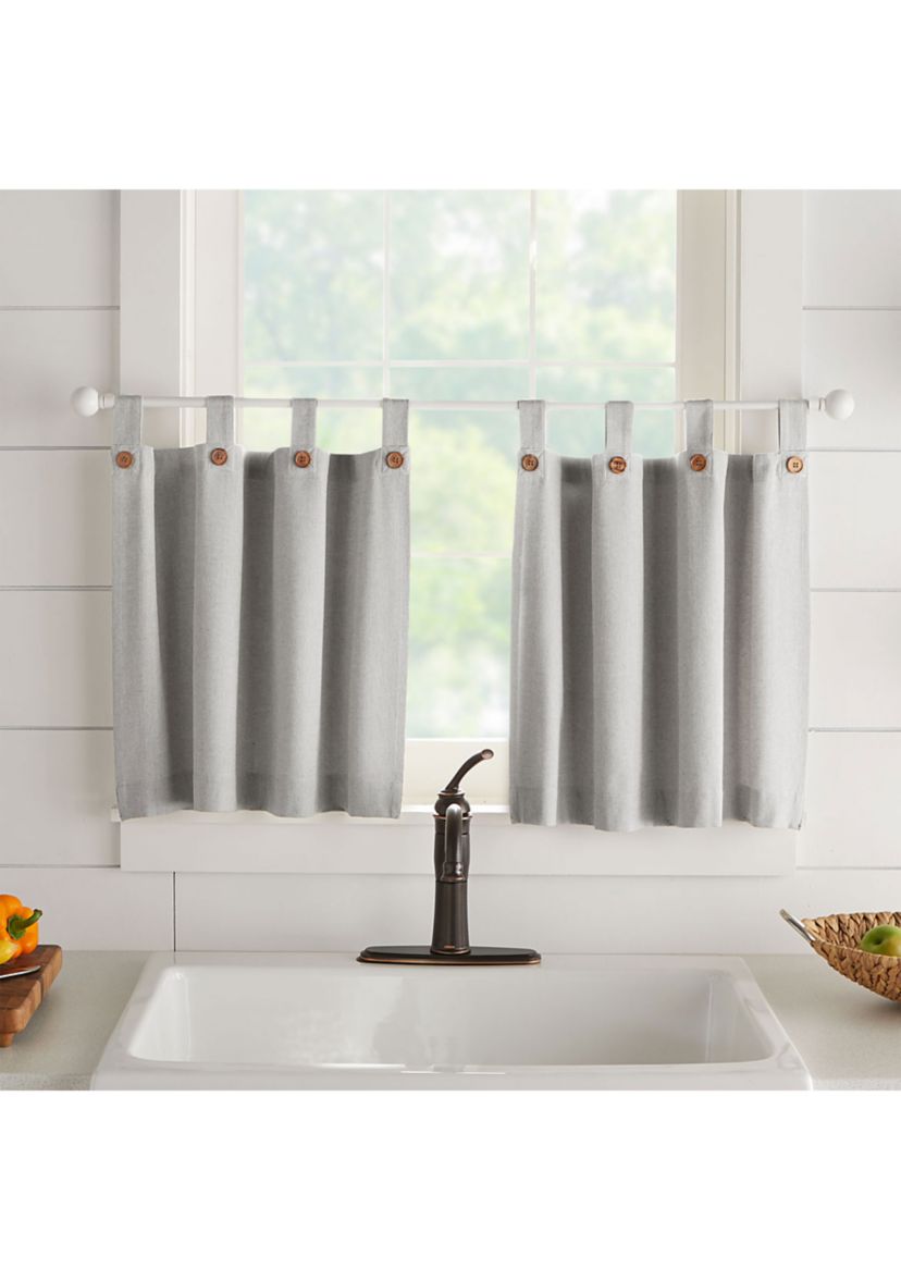 Tucker Solid Button Window Tier Set