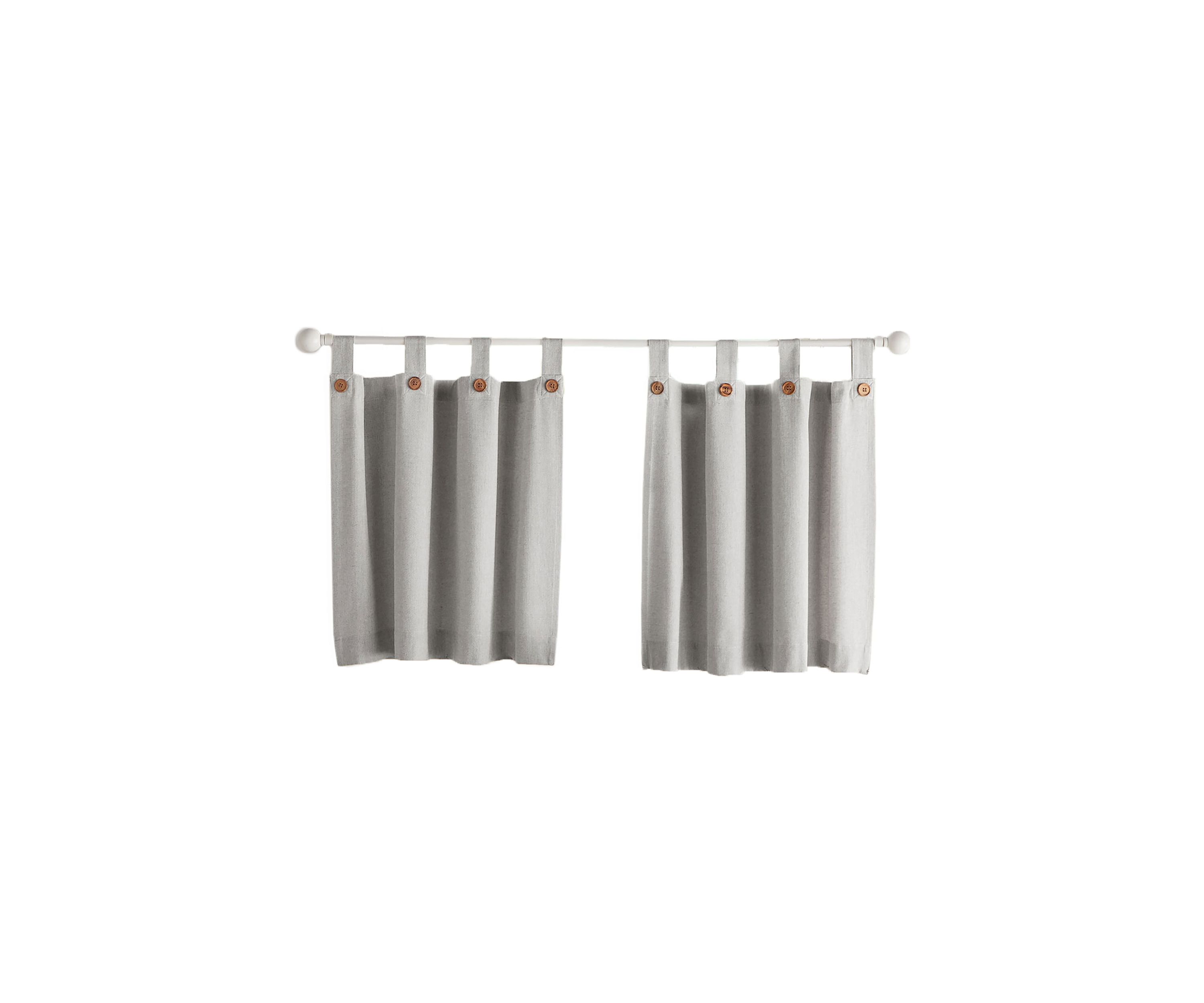 Tucker Solid Button Window Tier Set