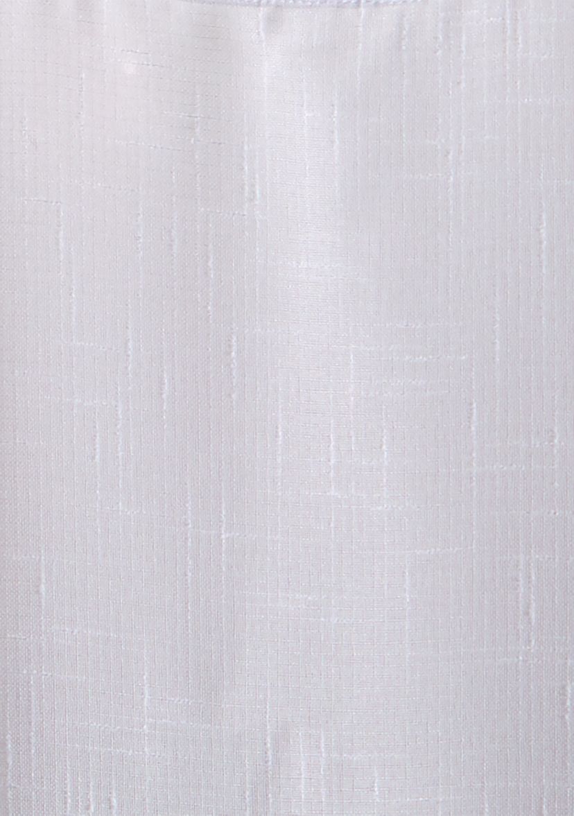 Darien Solid Indoor/Outdoor Sheer Adhesive Loop Tab Top Window Curtain Panel