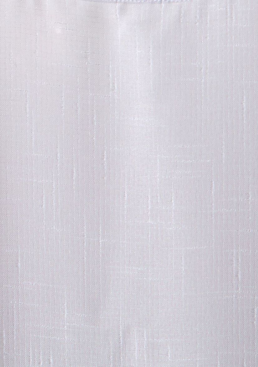 Darien Solid Indoor/Outdoor Sheer Adhesive Loop Tab Top Window Curtain Panel