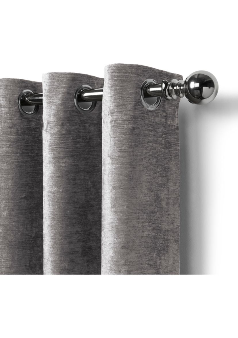 Victoria Velvet Room Darkening Window Curtain Panel