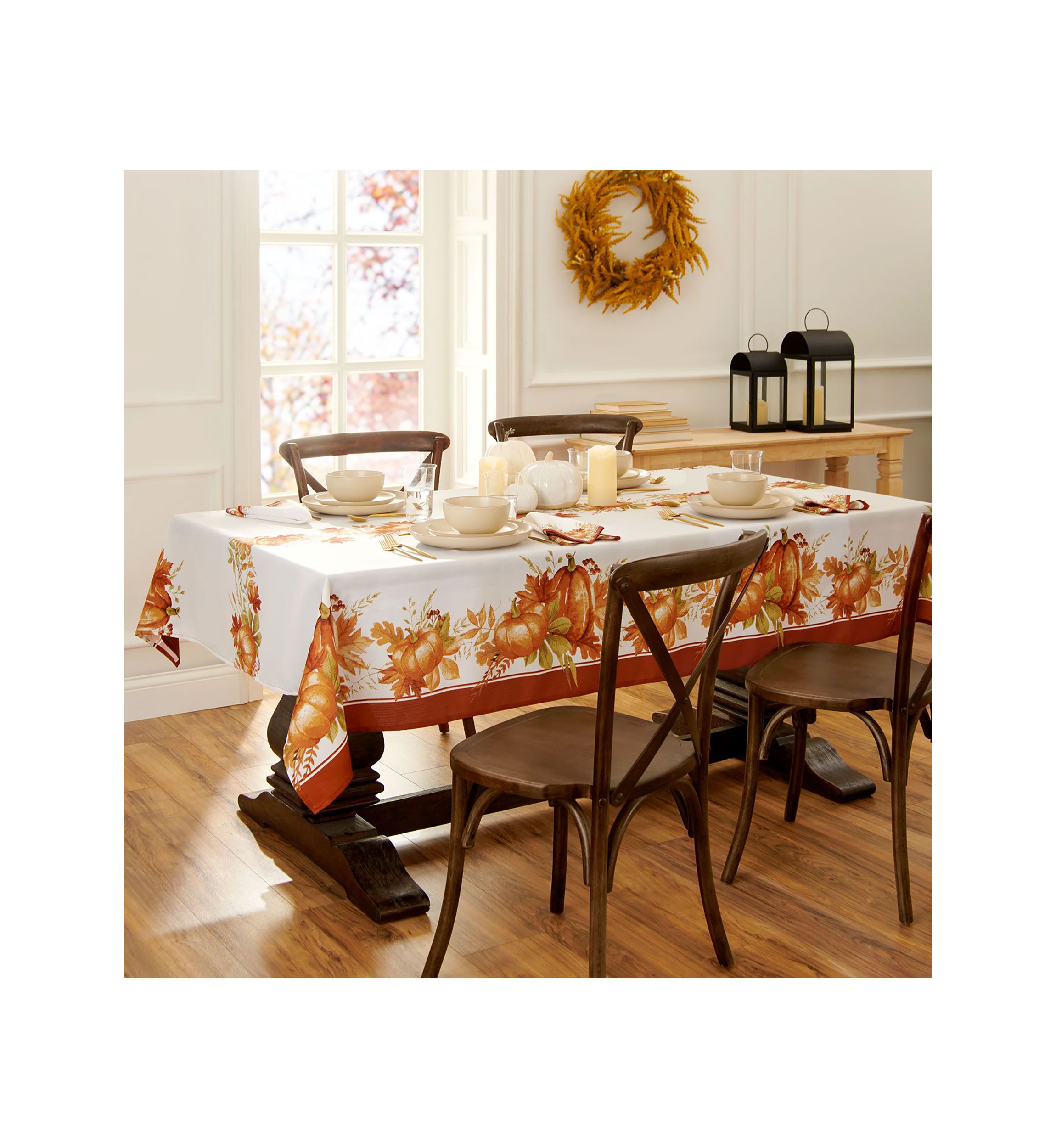 Autumn Pumpkin Grove Fall Rectangle Tablecloth