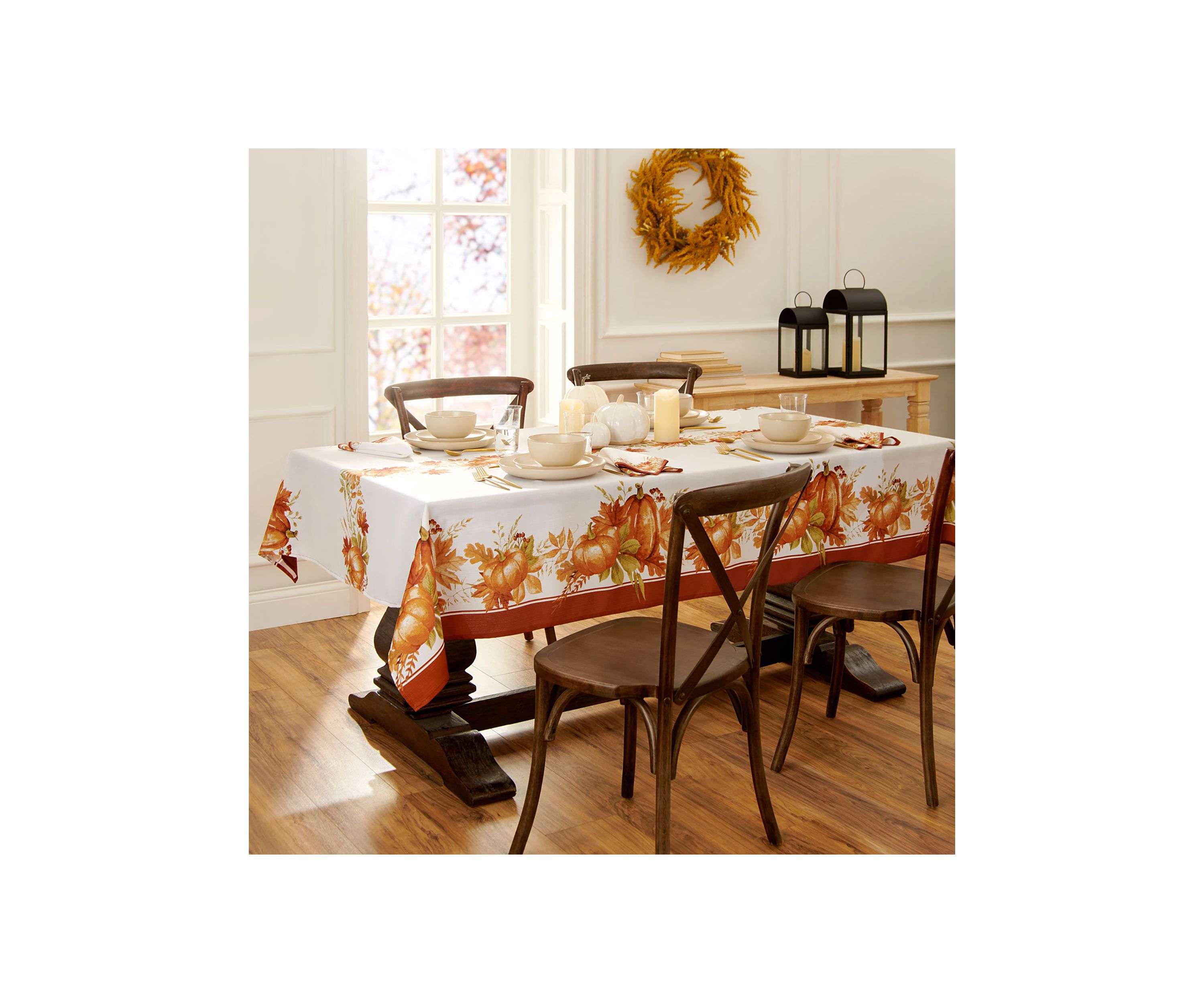 Autumn Pumpkin Grove Fall Rectangle Tablecloth