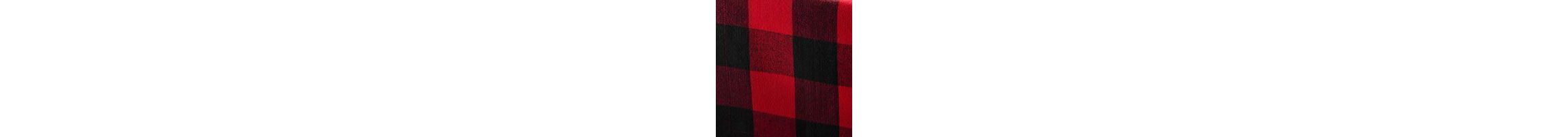 Farmhouse Red/Black Buffalo Check Kitchen Curtain Tiers, Set of 2
