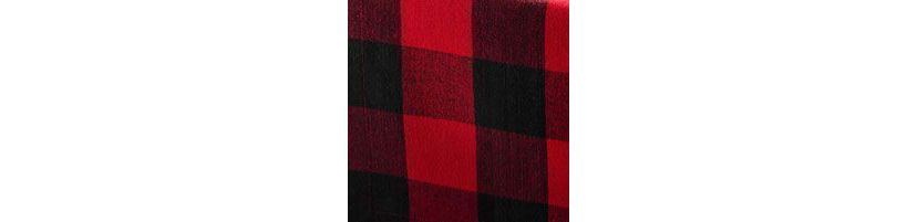 Farmhouse Red/Black Buffalo Check Kitchen Curtain Tiers, Set of 2