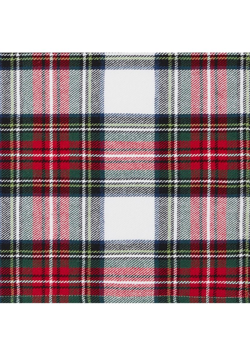Christmas Classic Holiday Plaid Rectangular Cotton Tablecloth