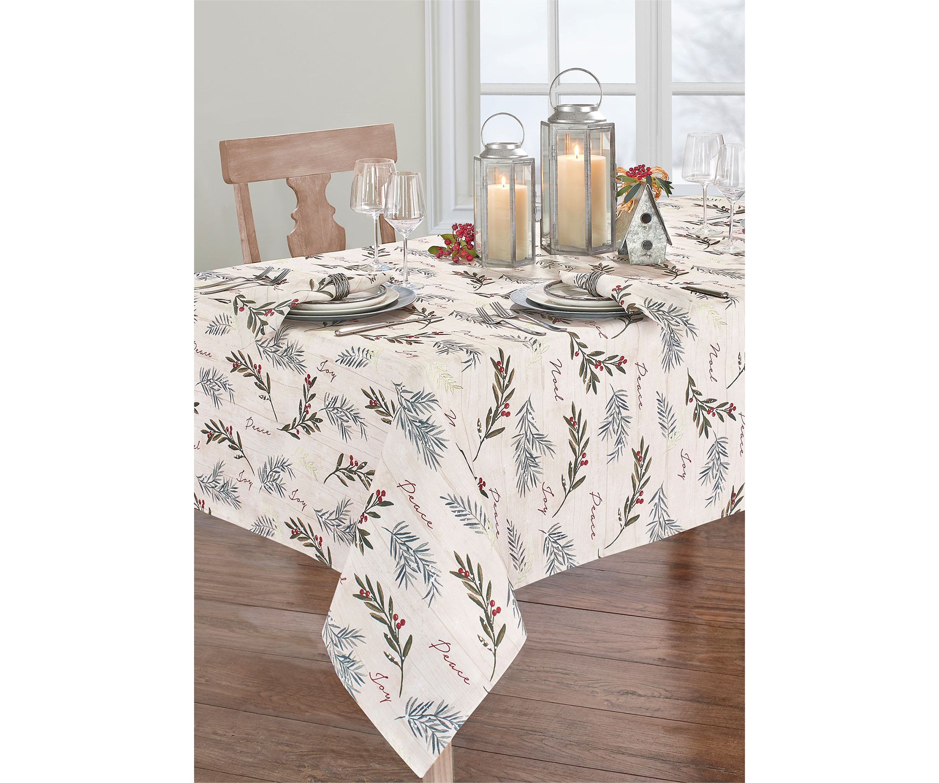 Holiday Tree Trimmings Rectangular Tablecloth
