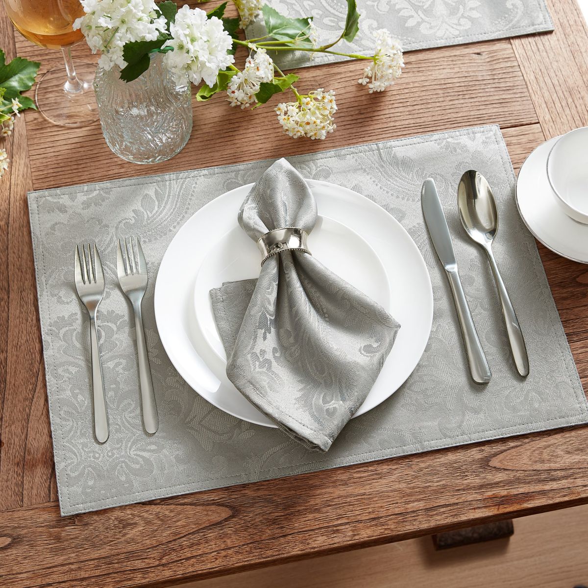 Caiden Elegance Damask Napkin, set of 4