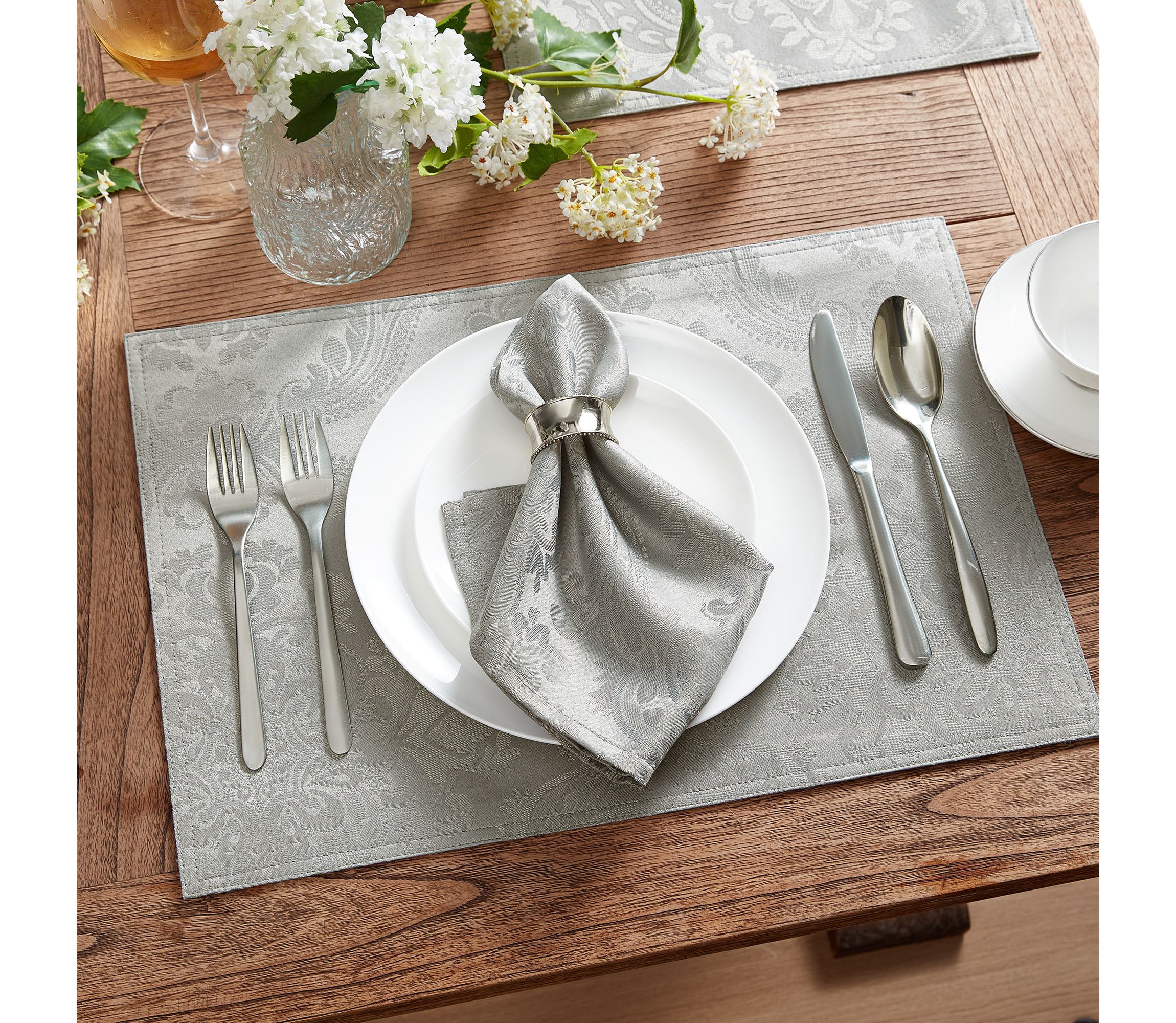 Caiden Elegance Damask Napkin, set of 4