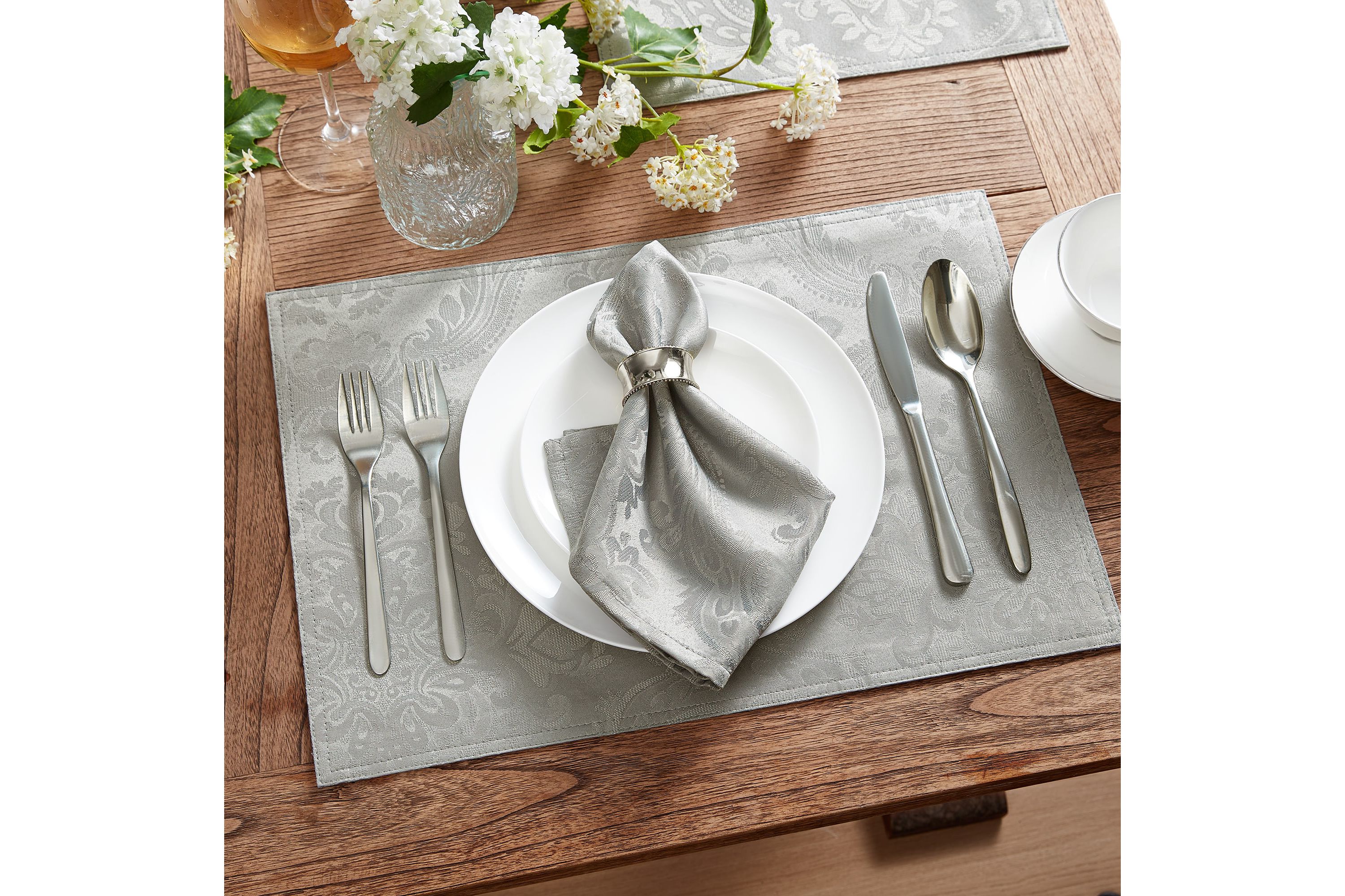 Caiden Elegance Damask Napkin, set of 4