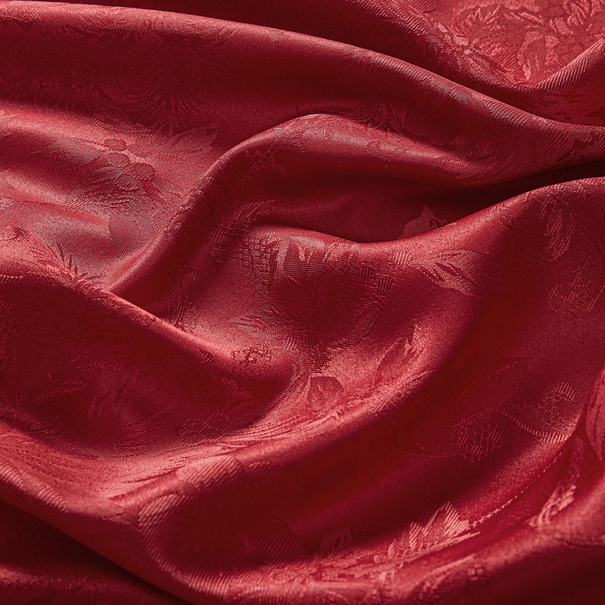 Poinsettia Elegance Jacquard Holiday Table Runner - 13" x 70"