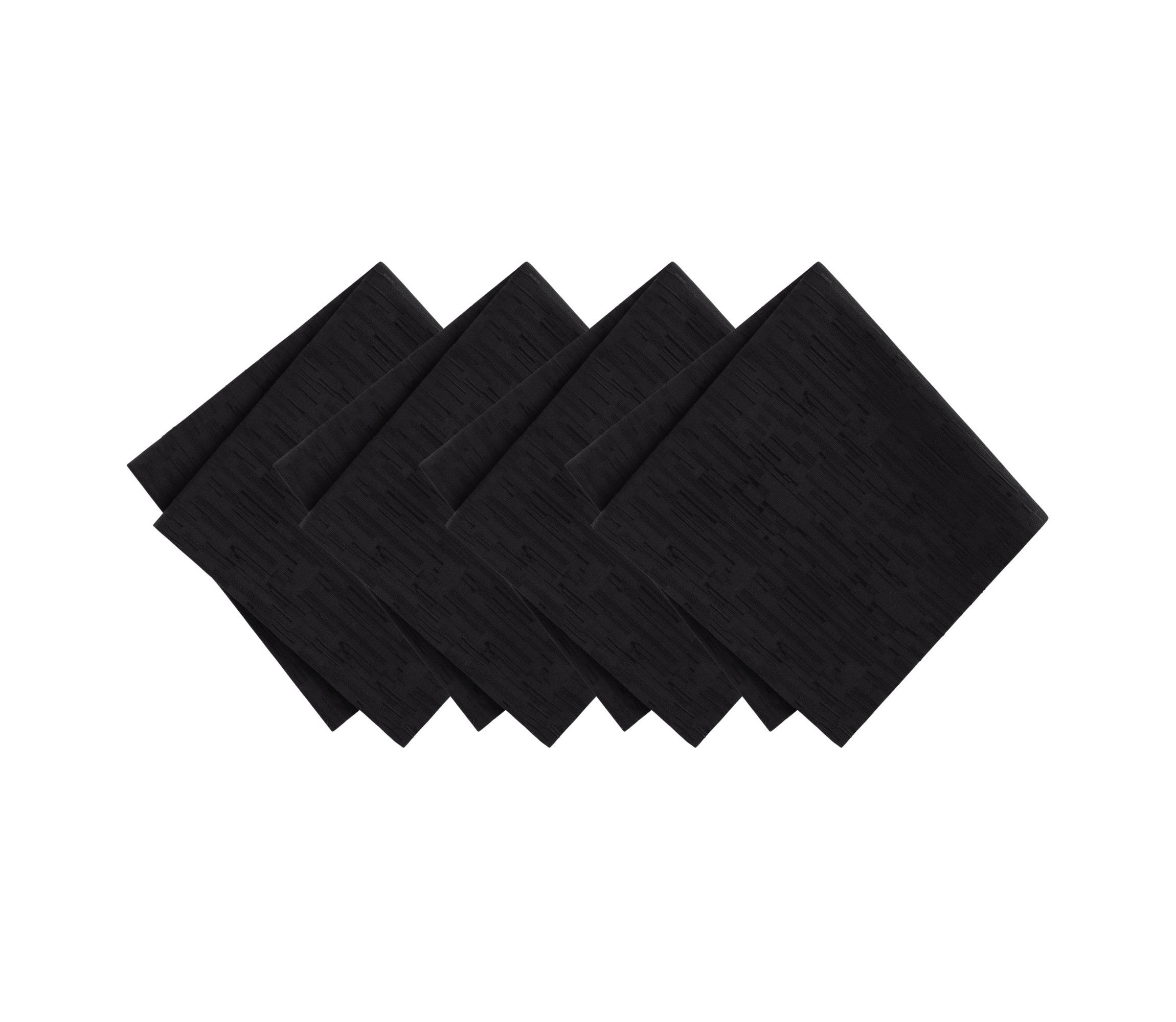 Continental Solid Texture Water and Stain Resistant Napkins, Set of 4