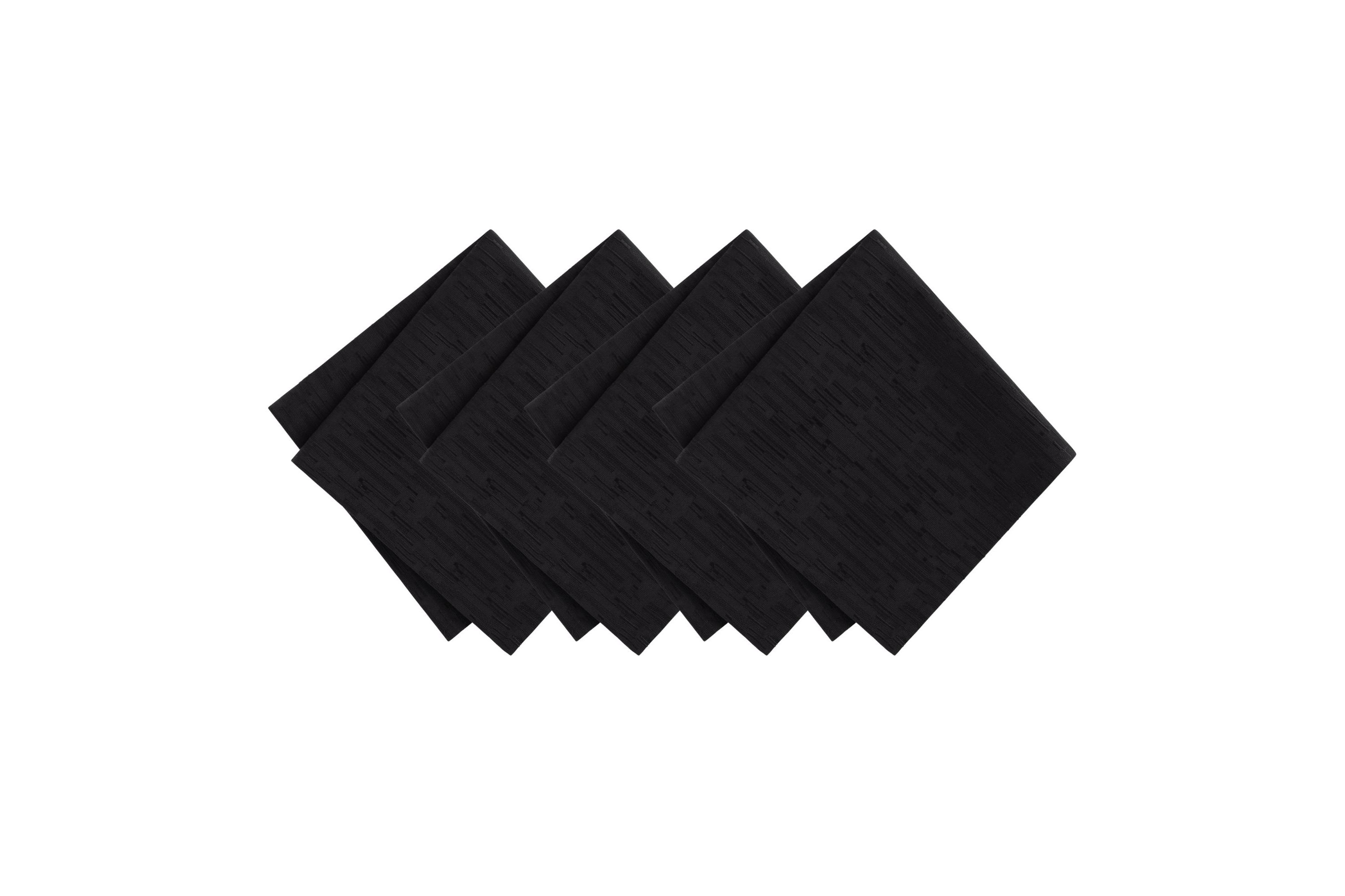 Continental Solid Texture Water and Stain Resistant Napkins, Set of 4