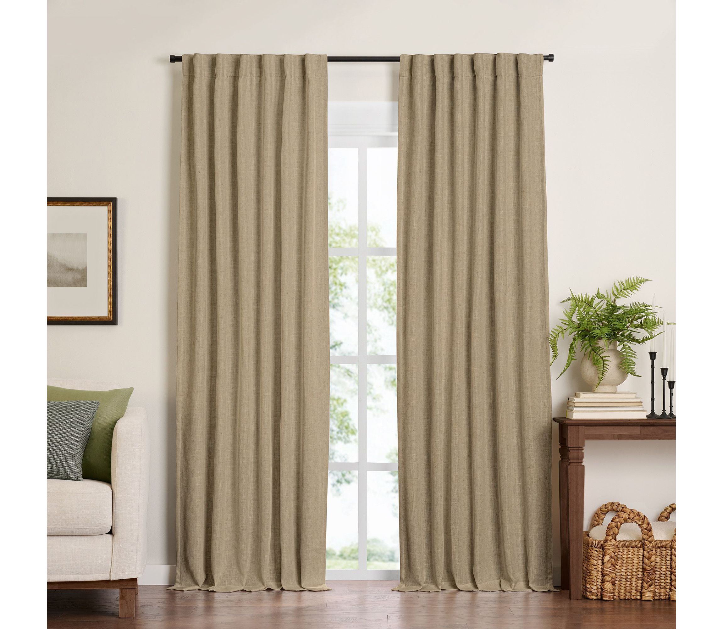 Harrow Solid Texture Blackout Window Curtain Panel