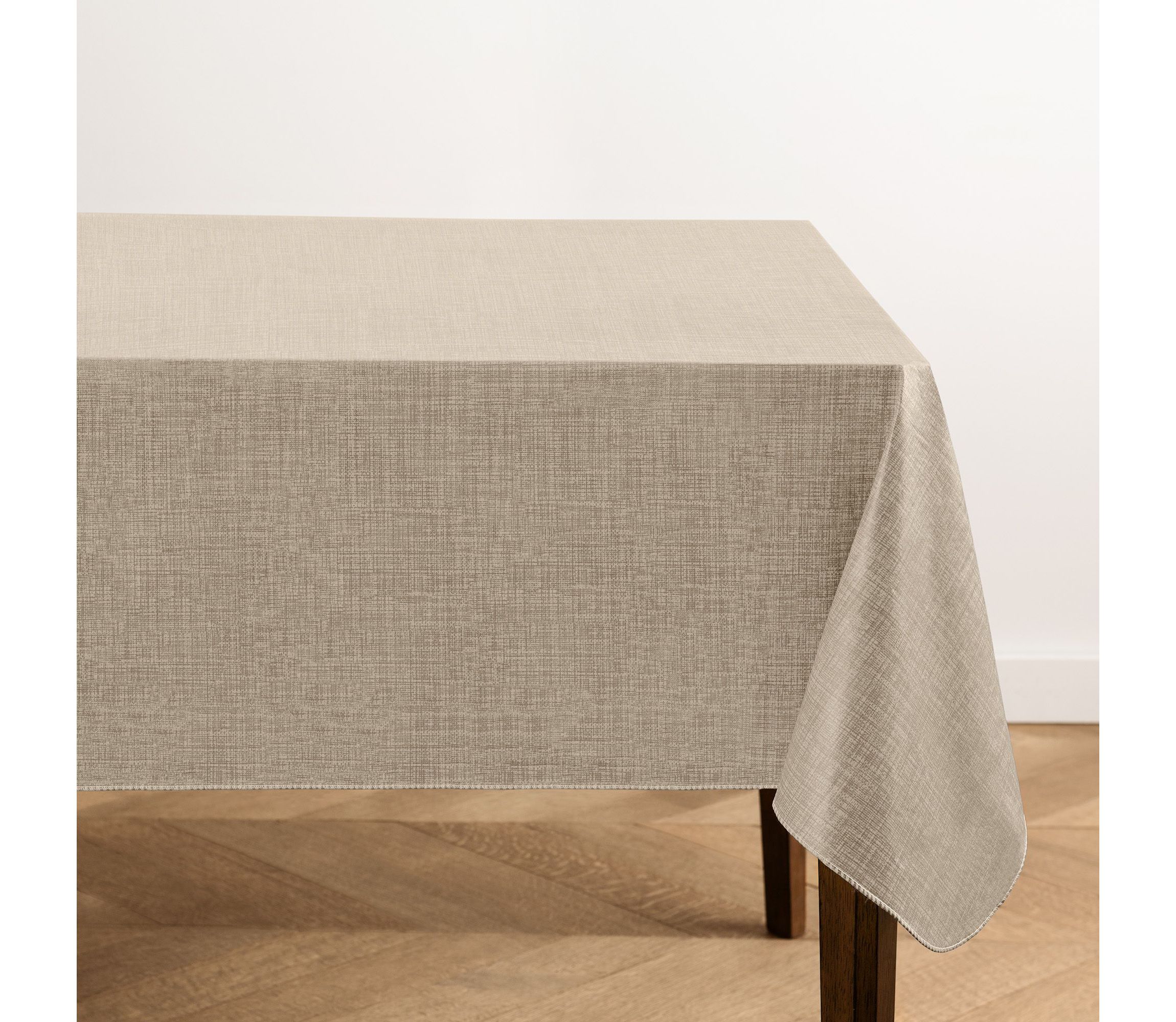 Monterey Linen Texture Vinyl Indoor/Outdoor Tablecloth - Round/Oval
