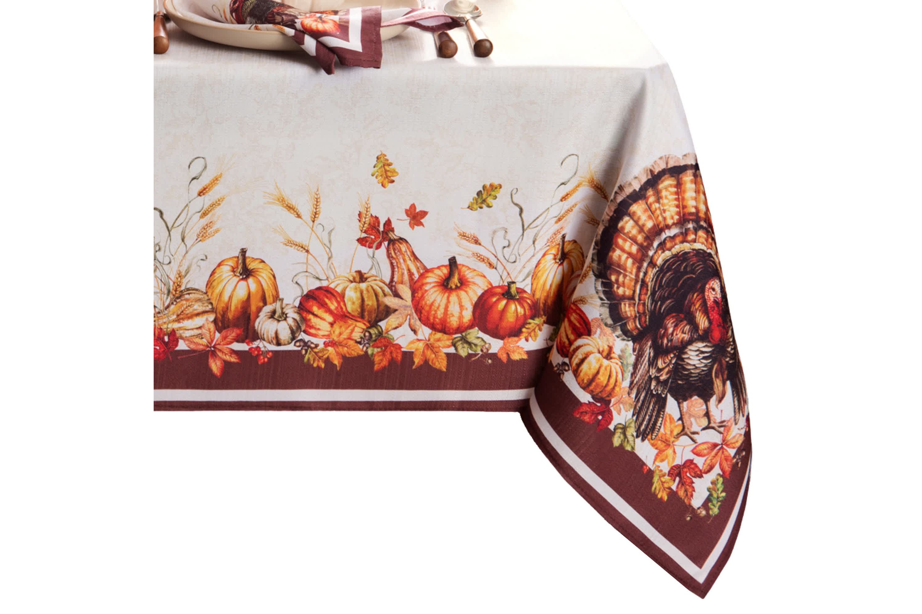 Autumn Heritage Turkey Engineered Rectangular Tablecloth