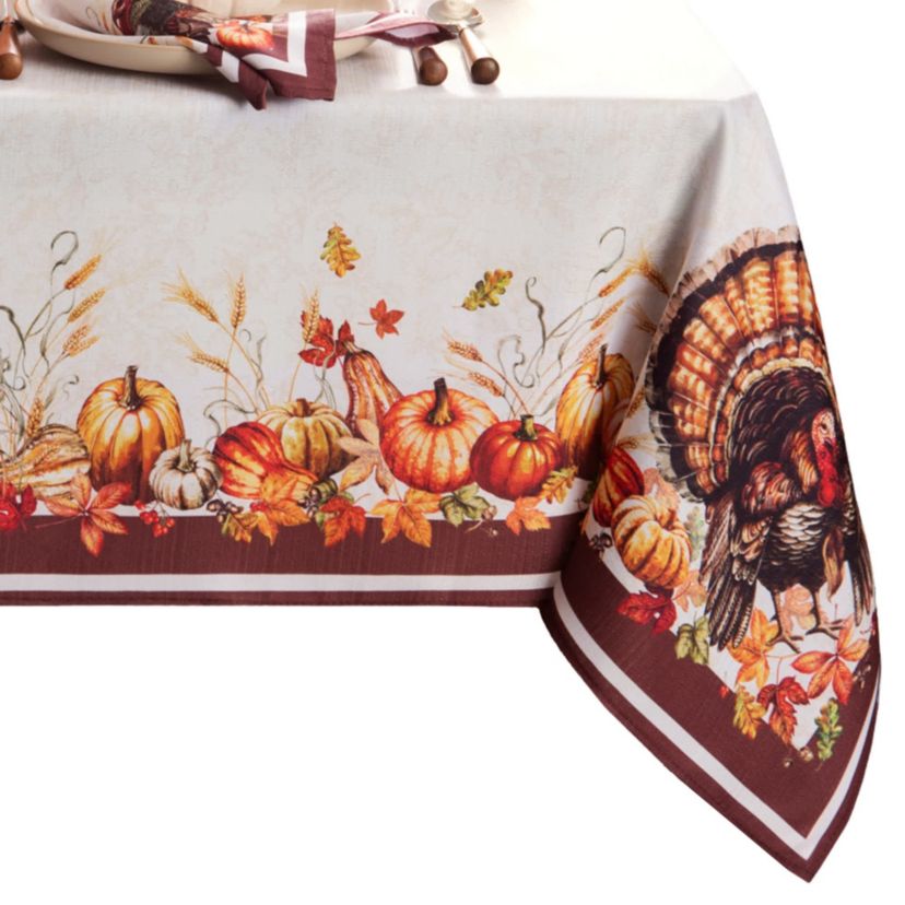 Autumn Heritage Turkey Engineered Rectangular Tablecloth