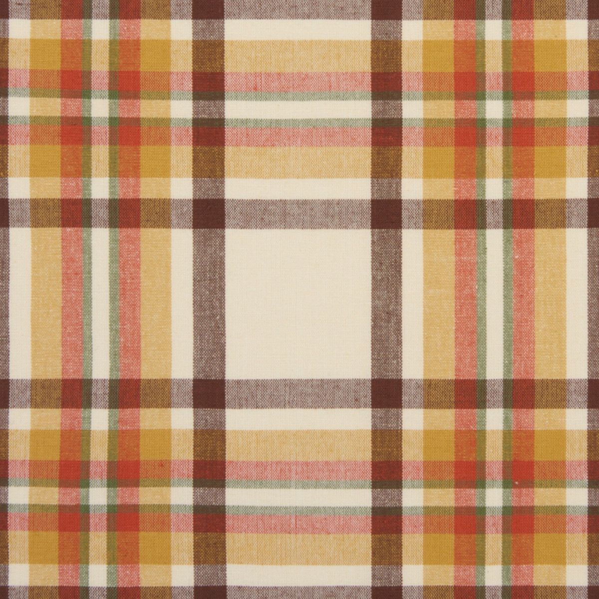 Russet Harvest Woven Plaid Rectangular Tablecloth