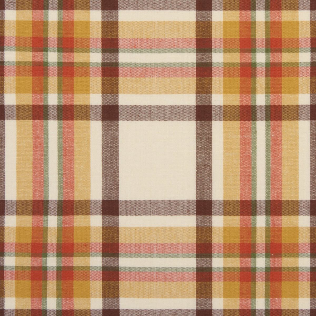 Russet Harvest Woven Plaid Rectangular Tablecloth