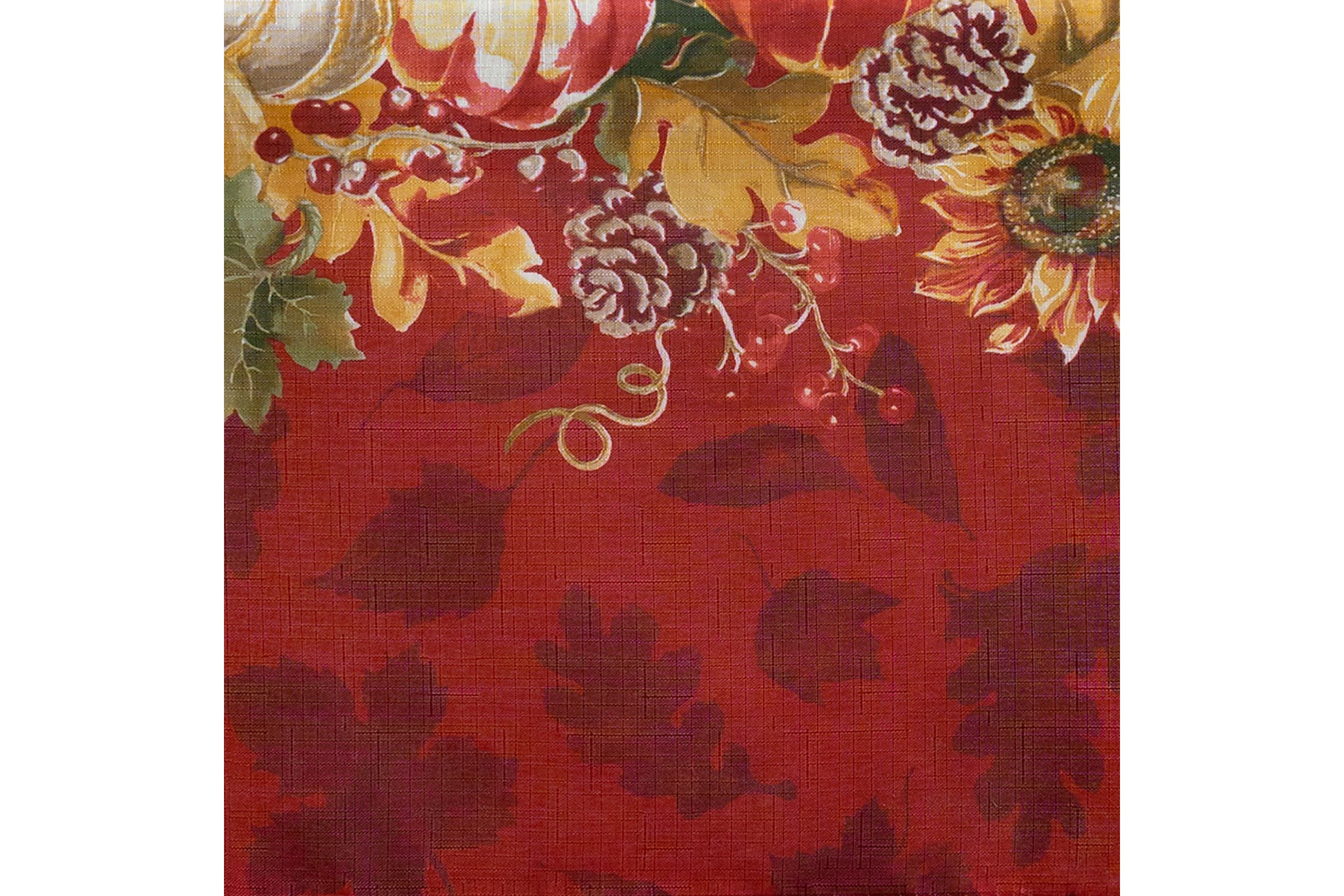 Swaying Leaves Bordered Fall Tablecloth - Rectanlgle/Square
