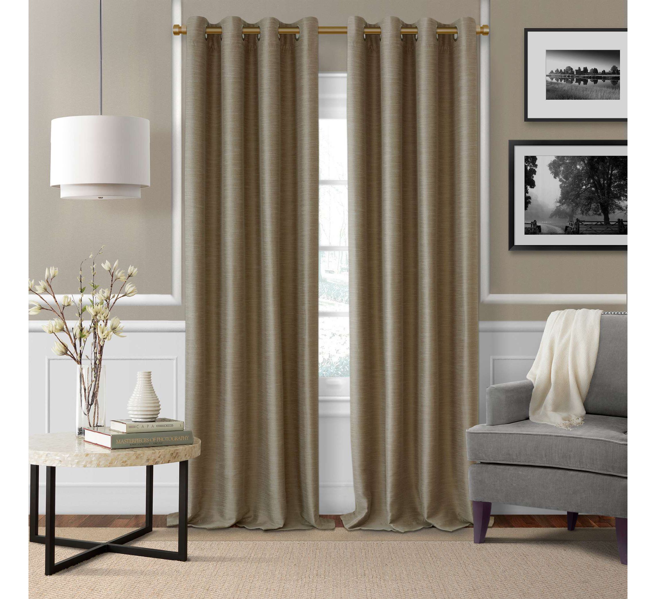 Serena Single Curtain Rod with Contemporary Cap Finial