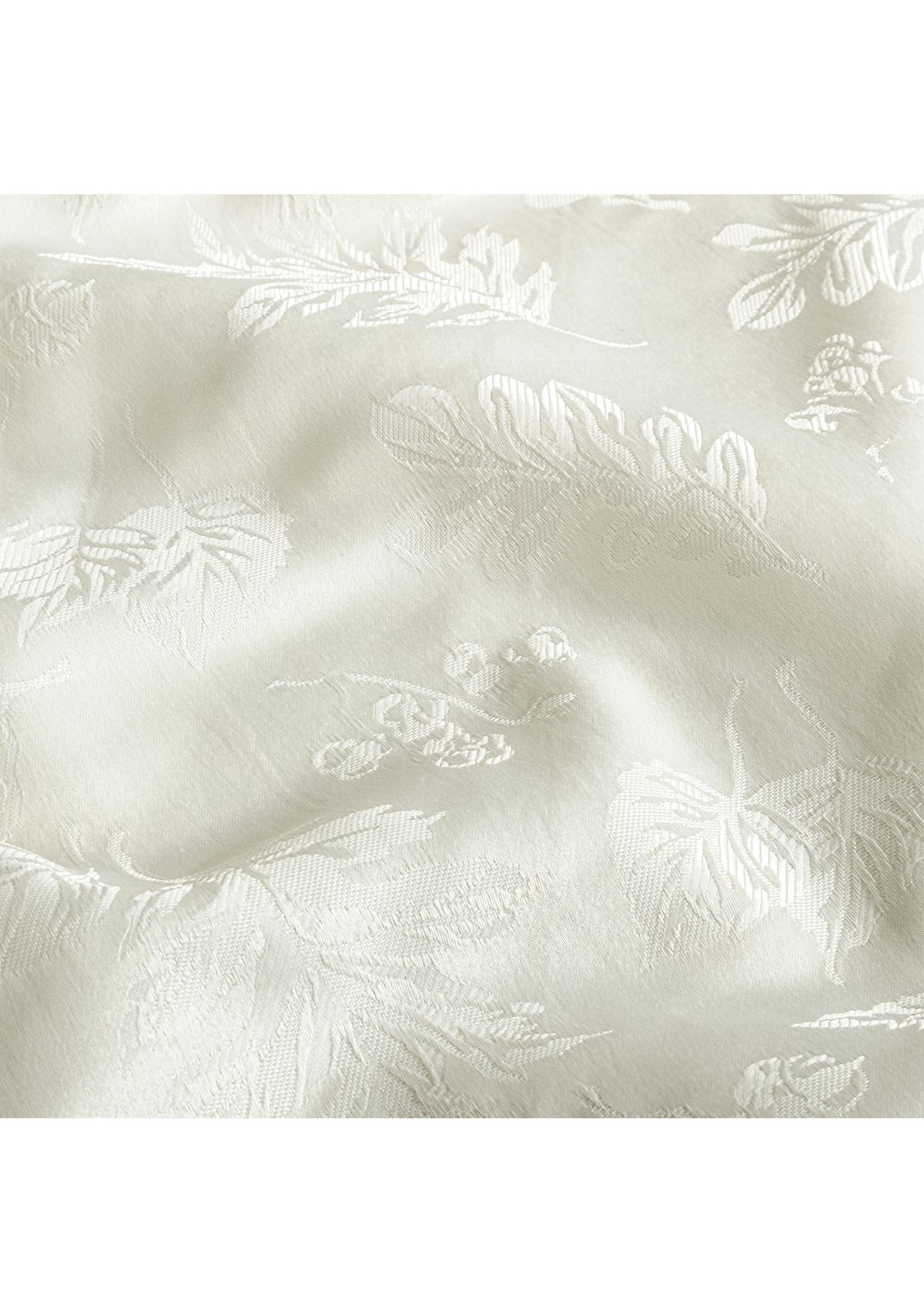 Elegant Woven Leaves Jacquard Damask Napkin, Set of 8
